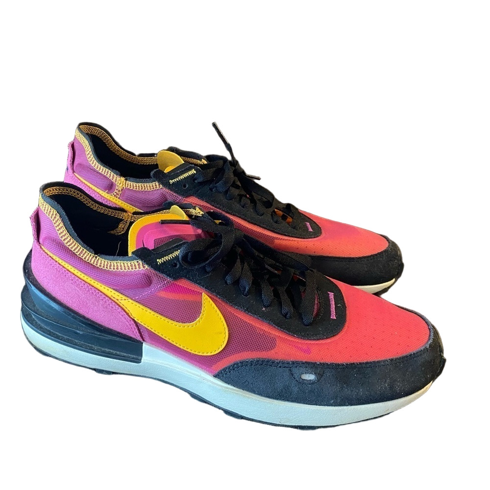 Nike Waffle One Active Fuchsia University Gold Sneakers Size 12